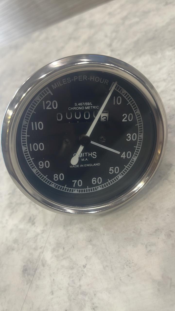 Brand New Vintage Replica Smith 0-120 Miles Speedometer Fit For Royal Enfield Bullet Early Models