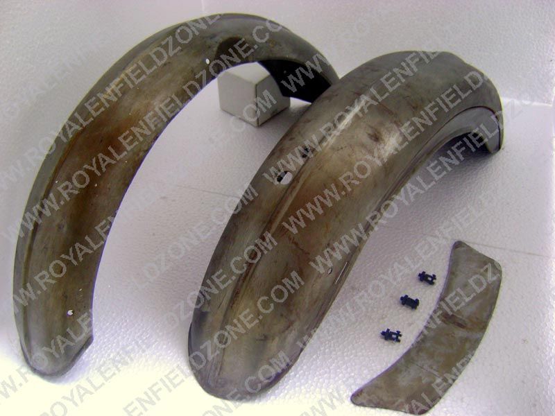 vintage 1962 royal enfield g2 model style mudguard with front and rear mudguard