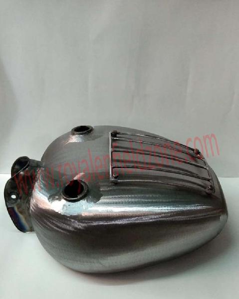 20 TO 22 LITRES RAW TANK WITH DOUBLE TANK MOUTH FOR ROYAL ENFIELD WITH TANK GRILL
