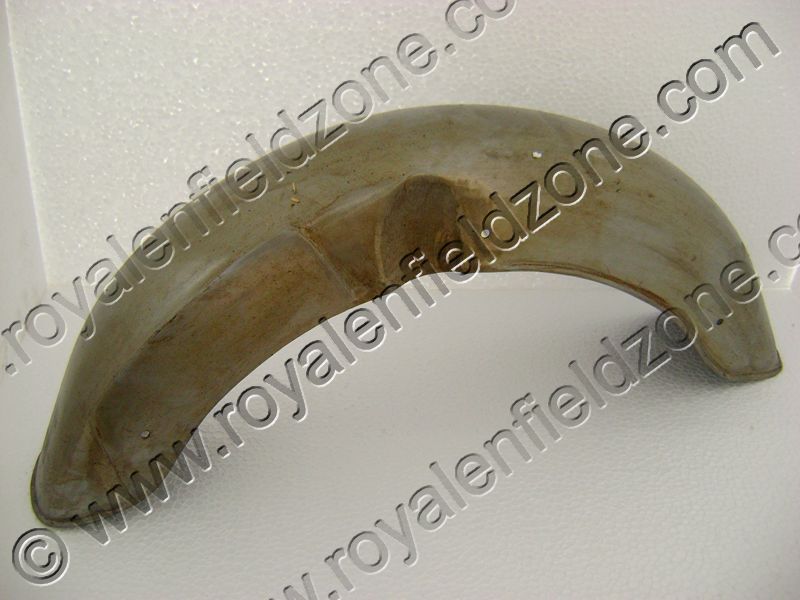vintage 1962 royal enfield g2 model style front mudguard with side number pate