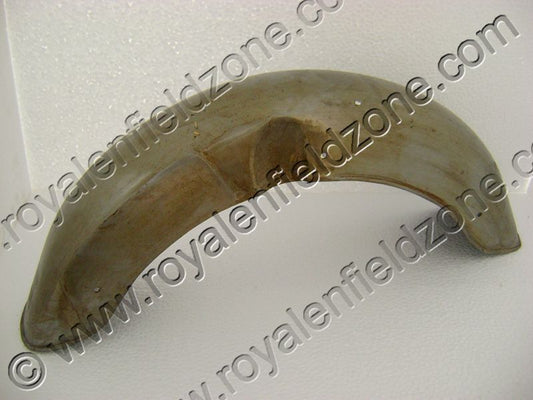 vintage 1962 royal enfield g2 model style front mudguard with side number pate