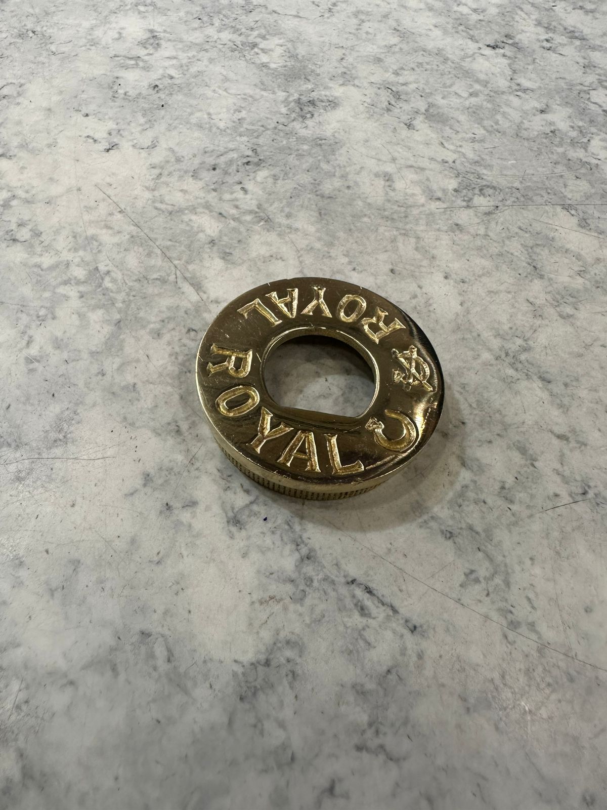 Royal enfield classic old , electra and standard ignition switch plate in brass