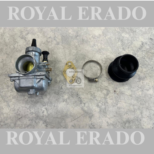 Royal Enfield vintage g2 1962 old model bullet 350 standard electra cast iron engine ci engine mikcarb carburettor with rubber , clamp and packing