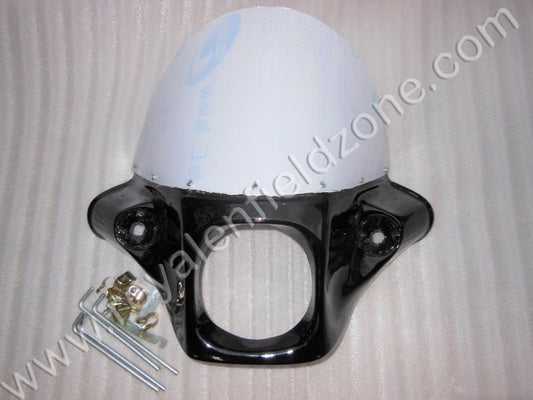 POLICE STYLE HARLEY STYLE WINDSHIELD FOR ROYAL ENFIELD CLASSIC , ELECTRA , STANDARD