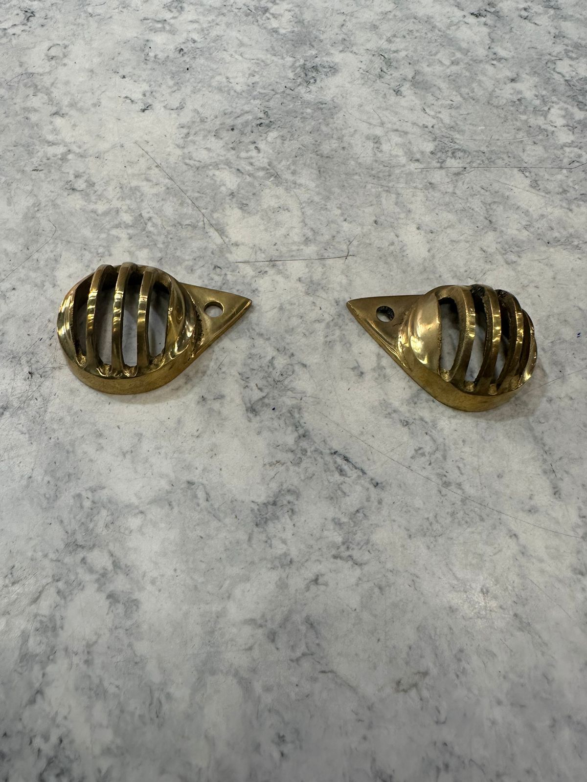 Royal enfield classic old , electra and standard brass parking light pilot lamp cover grill in brass