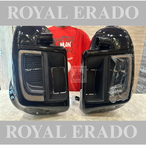 Harley Davidson super meteor 660 sm 650 meteor 350 lower fairing for leg guard with indicator and parking light and speaker slot fit to harley 883 harley street 750 harley fat boy harley rod street glide Avenger Jawa