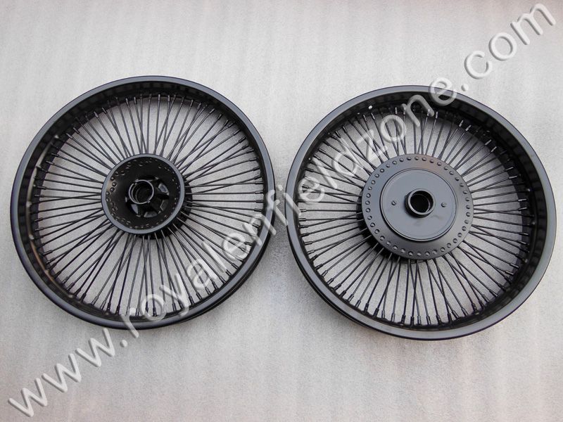 80 spokes FULL BLACK wheel rim for ROYAL ENFIELD CLASSIC , ELECTRA ,STANDARD
