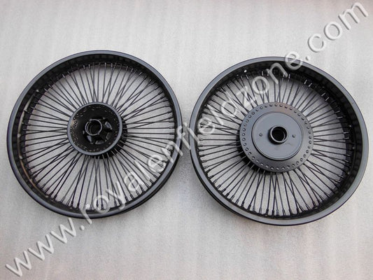 80 spokes FULL BLACK wheel rim for ROYAL ENFIELD CLASSIC ,  ELECTRA ,STANDARD