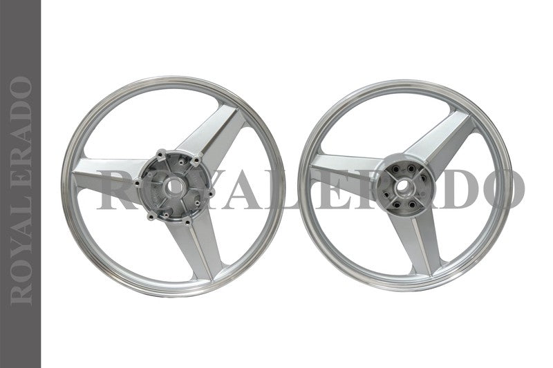 DIAMOND MERCEDES DESIGN SILVER alloy wheel for thunderbird and classic double disc