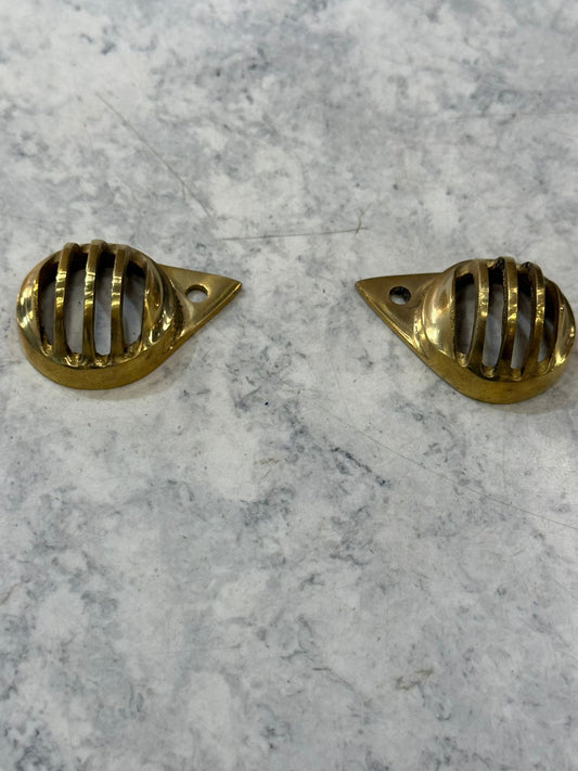 ROYAL ENFIELD CLASSIC OLD , ELECTRA AND STANDARD BRASS PARKING LIGHT PILOT LAMP COVER GRILL IN BRASS