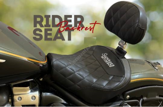 For Royal Enfield Super meteor front rider seat with backrest