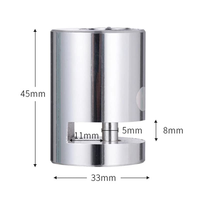 UNIVERSAL Heavy Duty DISC LOCK Disc Brake Anti Theft 7mm Pin Wheel Locking Security Lock for Bike and Motorcycle (Chrome)
