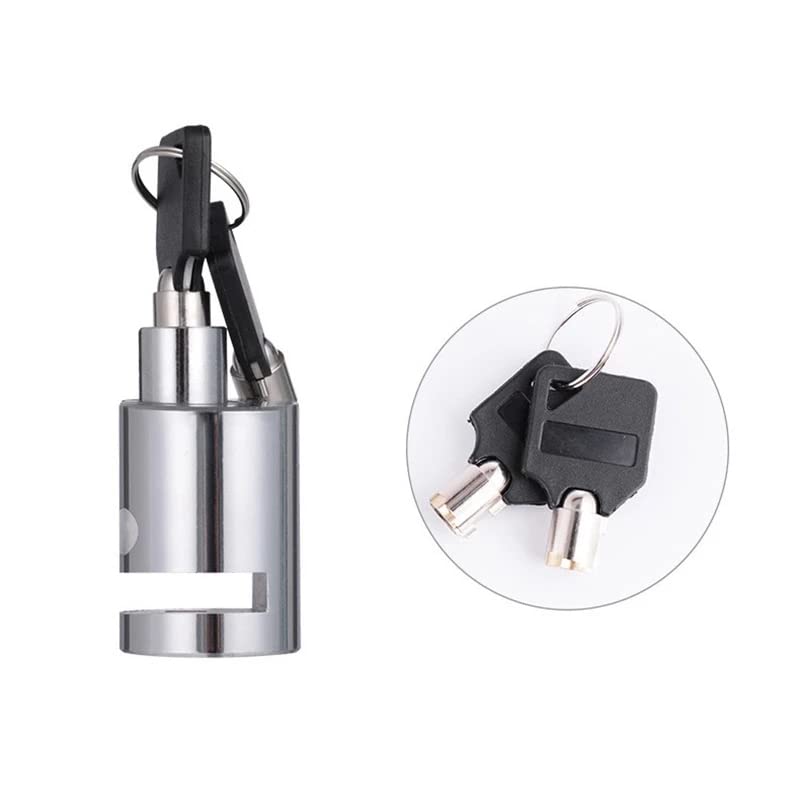 UNIVERSAL Heavy Duty DISC LOCK Disc Brake Anti Theft 7mm Pin Wheel Locking Security Lock for Bike and Motorcycle (Chrome)