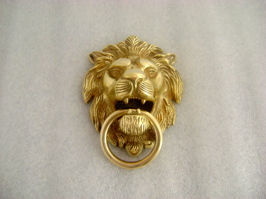 BRASS LION XL FOR REAR NUMBER PLATE , FRONT MUDGUARD , AND DECORATIVE IN HOUSE