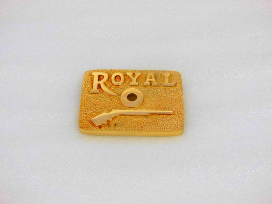 TAPPET PLATE ROYAL WRITTEN IN BRASS FOR ROYAL ENFIELD STANDARD AND ELECTRA OLD MODEL