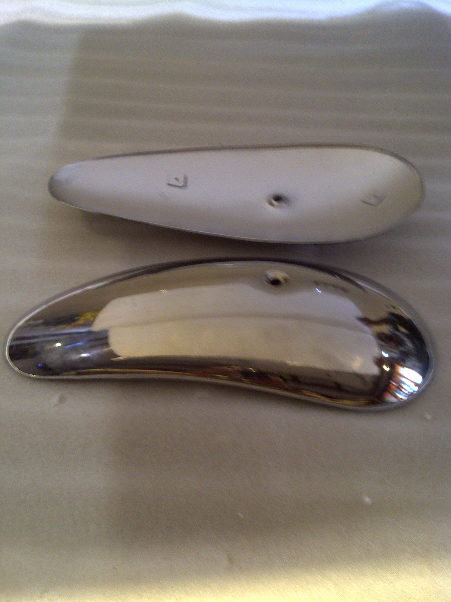 VINTAGE STYLE SIDE TANK PLATE IN MILD STEEL