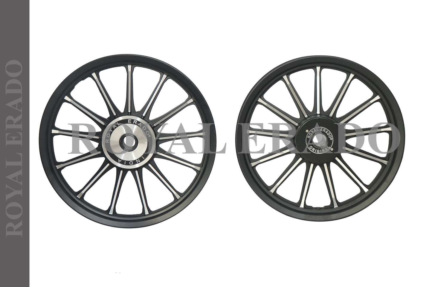 13 SPOKE Alloy Wheel set For Royal-Enfield standard big drum