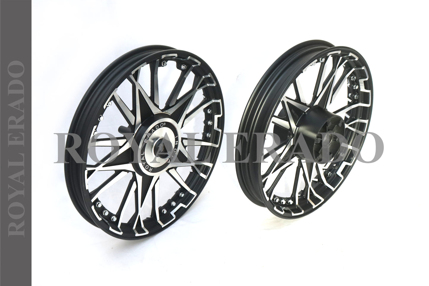 DOUBLE STAR DESIGN Alloy Wheel for STANDARD ABS Royal-Enfield Bullet X 350CC, Electra, Thunderbird 2010 model