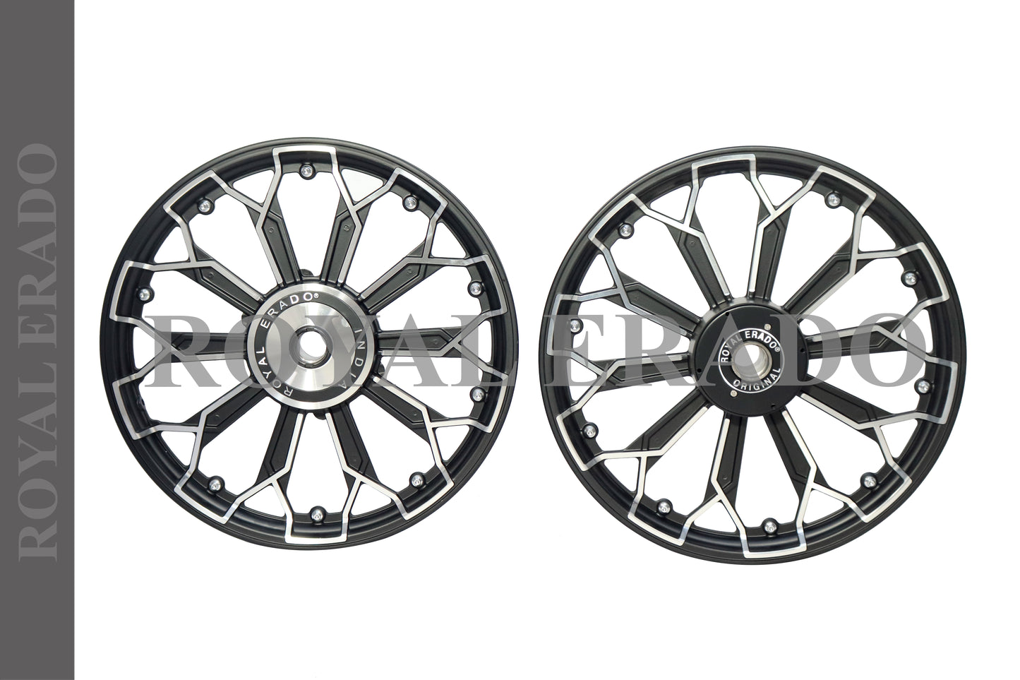 ROYAL ERADO 5808 UV DESIGN ALLOY WHEEL FOR STANDARD ABS Royal-Enfield Bullet X 350CC, Electra, Thunderbird 2010 model