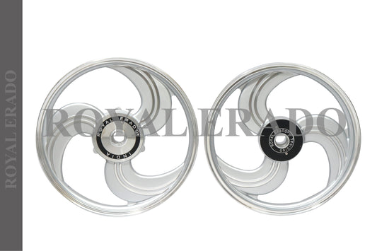 3 Spokes New silver Alloy Wheel set for classic single disc
