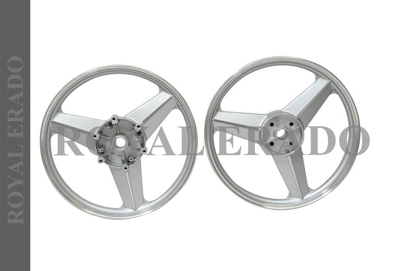 DIAMOND MERCEDES SILVER Alloy Wheel set for classic single disc