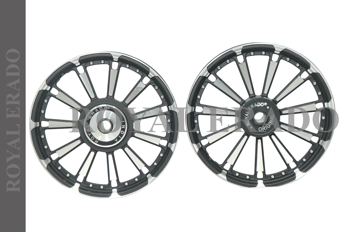 11 SPOKE RAJPUTANA DESIGN alloy wheel for thunderbird and classic double disc