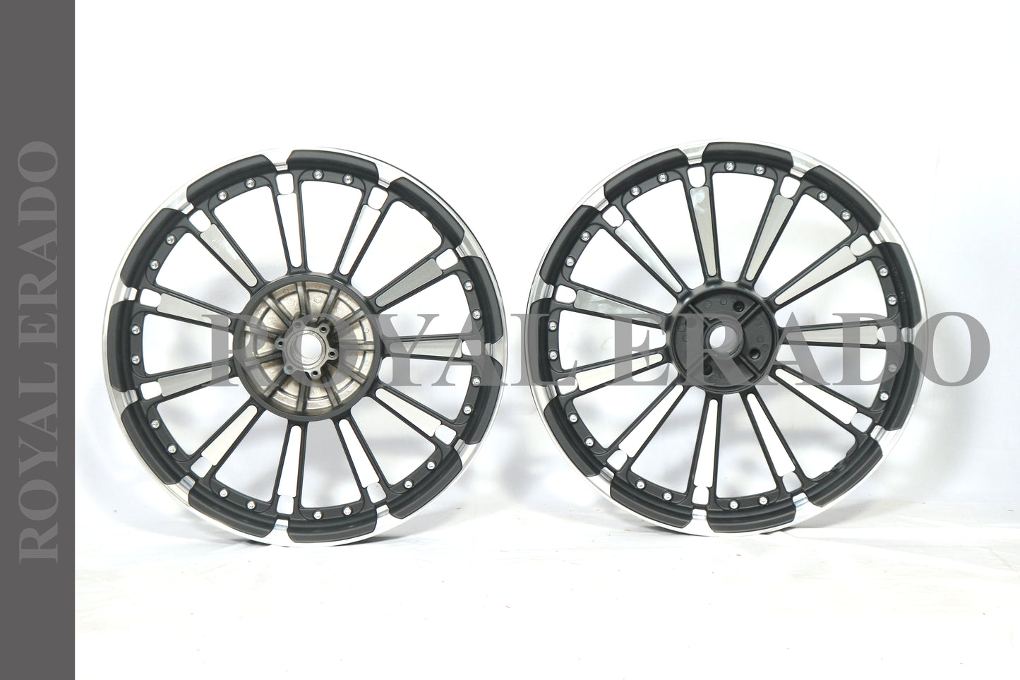 11 SPOKES RAJPUTANA DESIGN Alloy Wheel for STANDARD ABS Royal-Enfield Bullet X 350CC, Electra, Thunderbird 2010 model