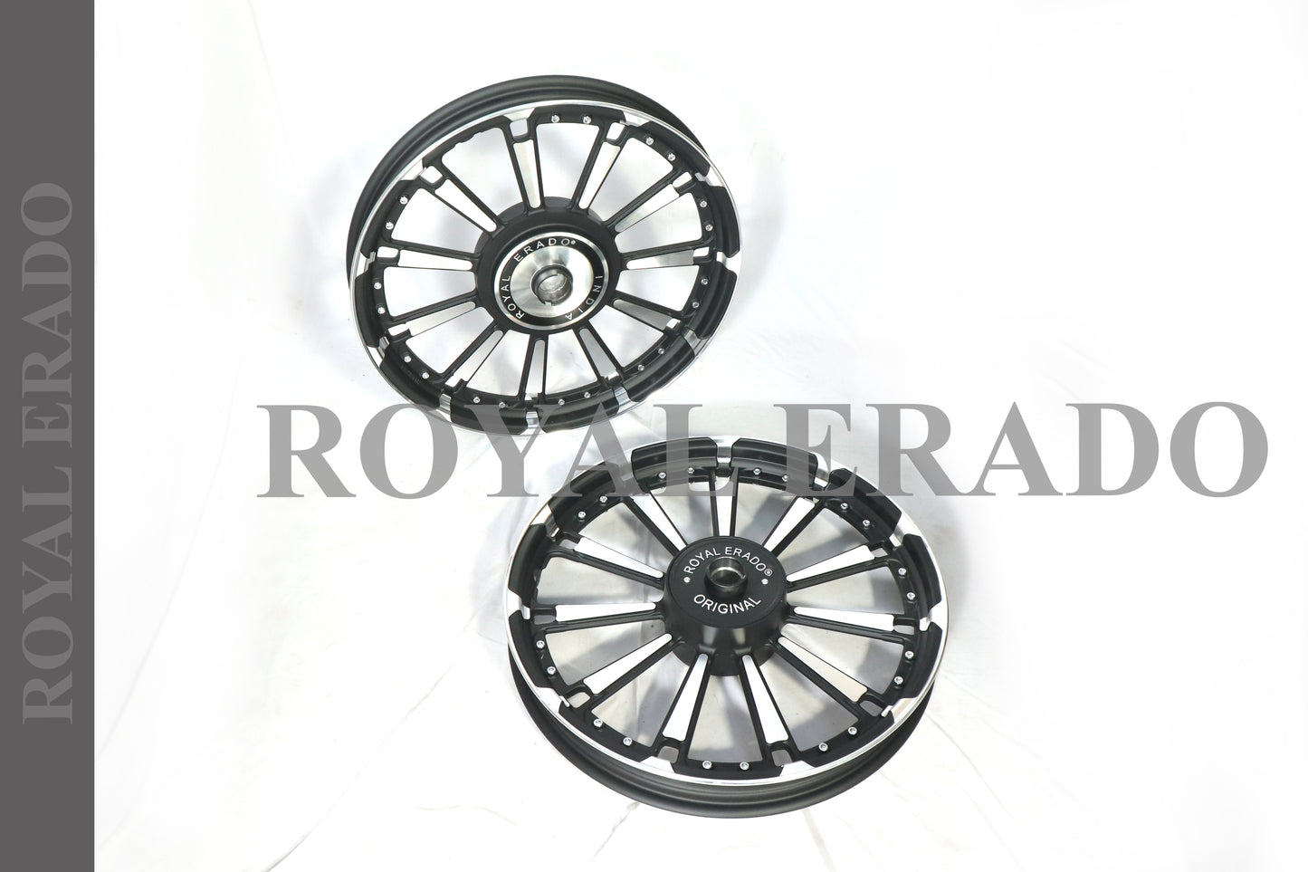 11 SPOKES RAJPUTANA DESIGN Alloy Wheel for STANDARD ABS Royal-Enfield Bullet X 350CC, Electra, Thunderbird 2010 model