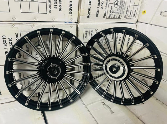 21 SPOKE Alloy Wheel set for classic single disc