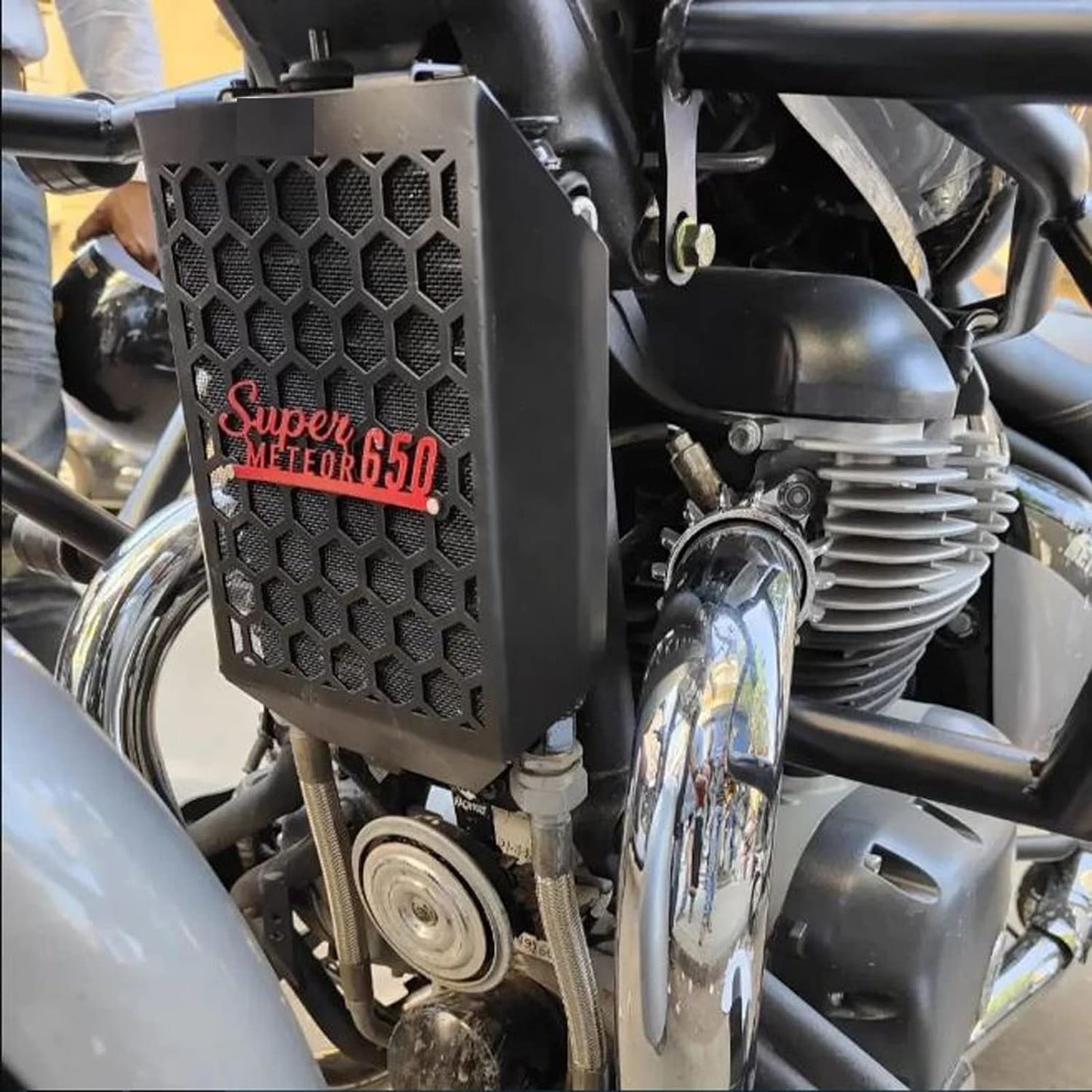 Radiator Grill for Super Meteor 650 (BLACK & Red /BLUE /WHITE)