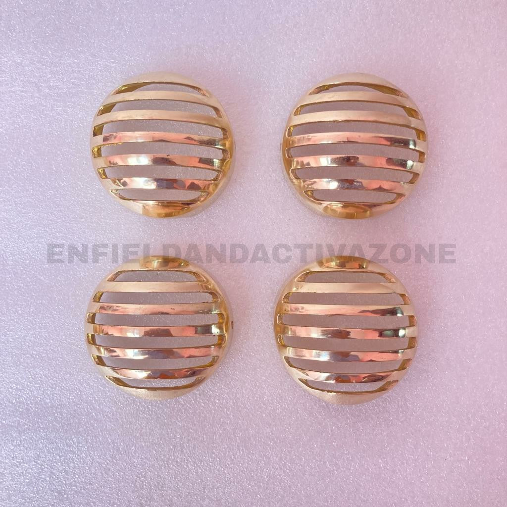 ROYAL ENFIELD Reborn classic brass grill / jali set for head light / parking light / indicator /tail light.