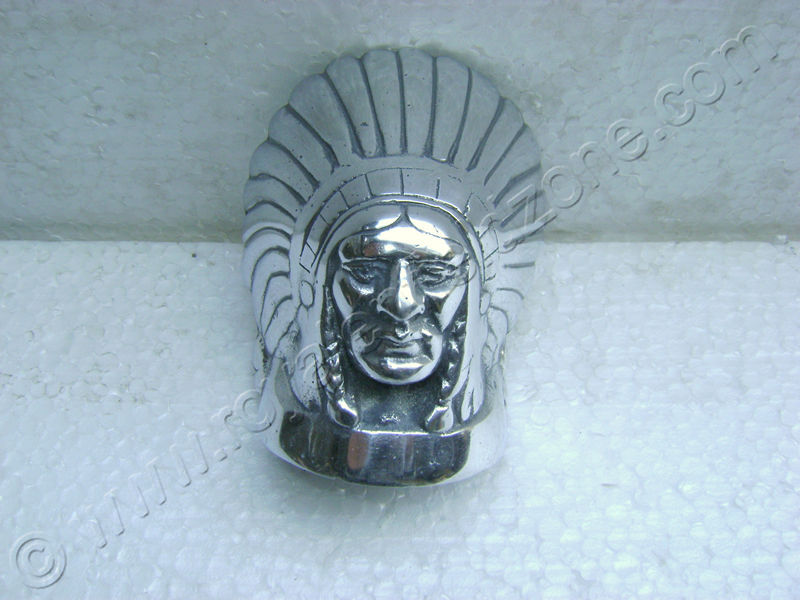 VINTAGE ALUMINIUM CHIEF INDIAN LOGO