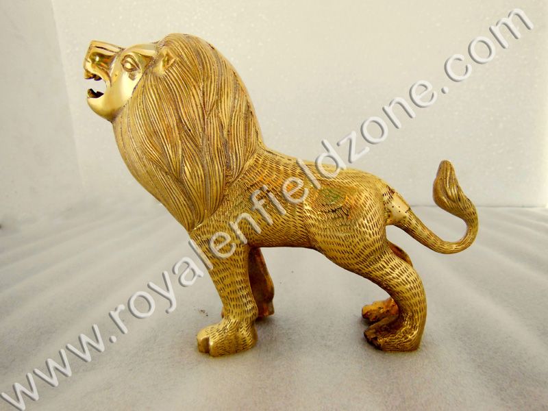 Brass big bubber lion for front mudguard universal for all bikes royal enfield ,jawa ,bsa ,etc