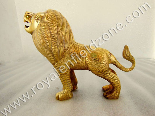 BRASS  BIG BUBBER LION FOR FRONT MUDGUARD UNIVERSAL FOR ALL BIKES ROYAL ENFIELD ,JAWA ,BSA ,ETC