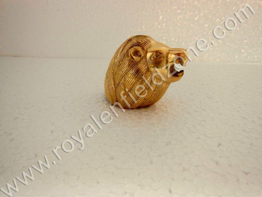 Brass lion face for front mudguard universal for all bikes royal enfield ,jawa ,bsa ,etc