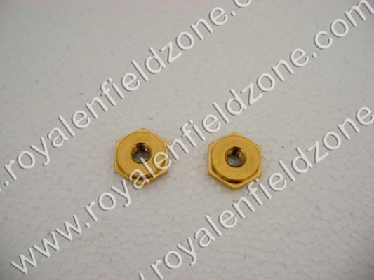 Brass axle nut set for royal enfield before 2010 model standard & electra