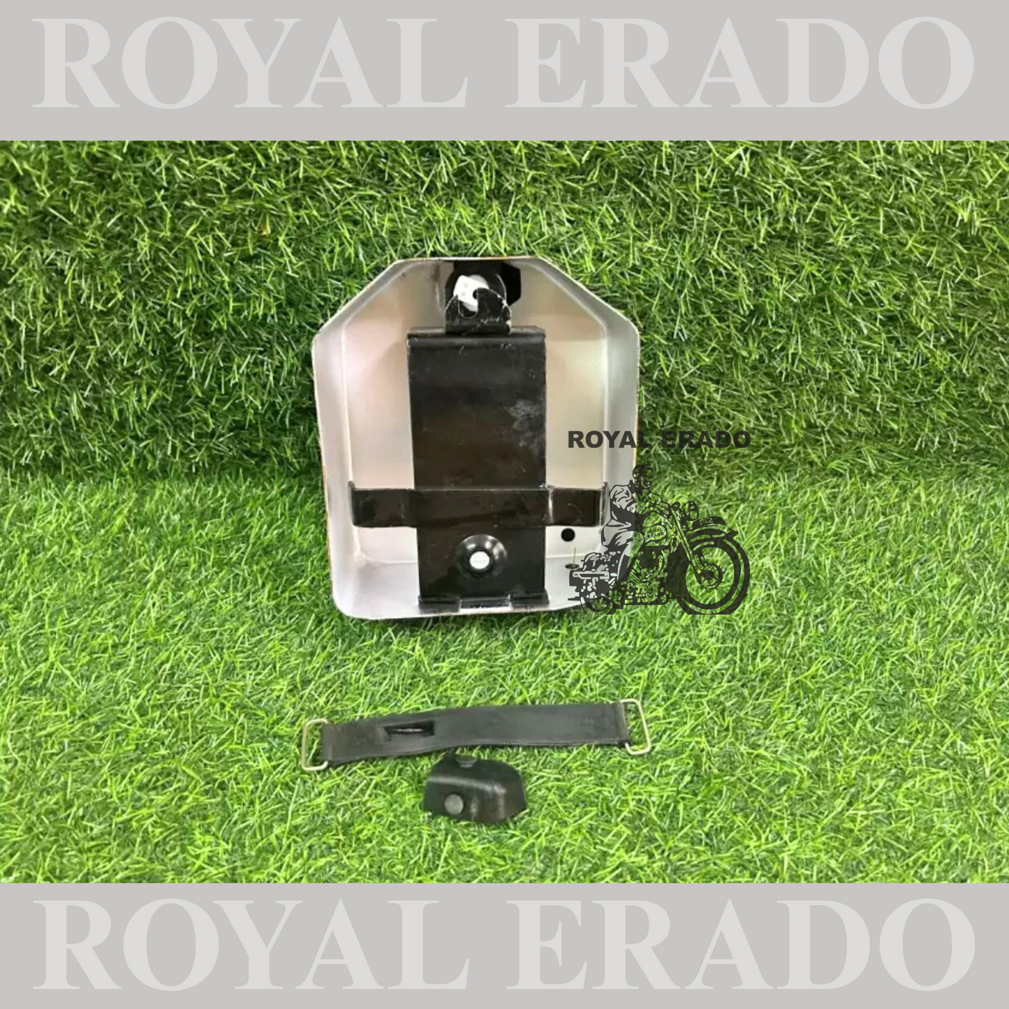 BATTERY BOX COMPLETE CHROME 5AMP 12 VOLT ROYAL ENFIELD OLD ELECTRA STANDARD