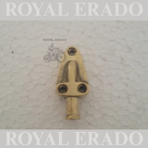 Customised Brass Breather Pipe Holder Compatible with Old Model Bullet Motorcycle
