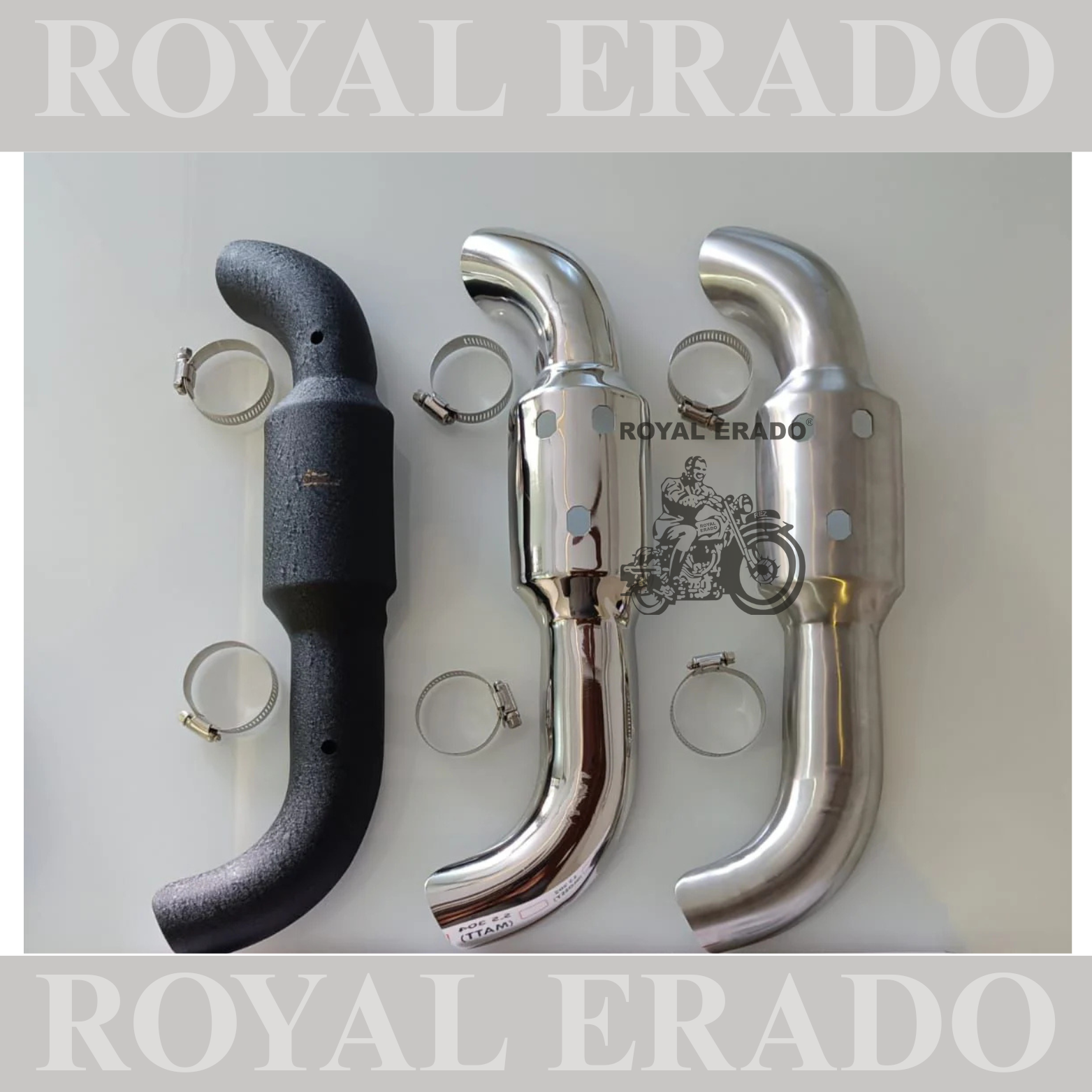 Bend Pipe Heat Shield Cover for Royal Enfield Bike Exhaust Heat