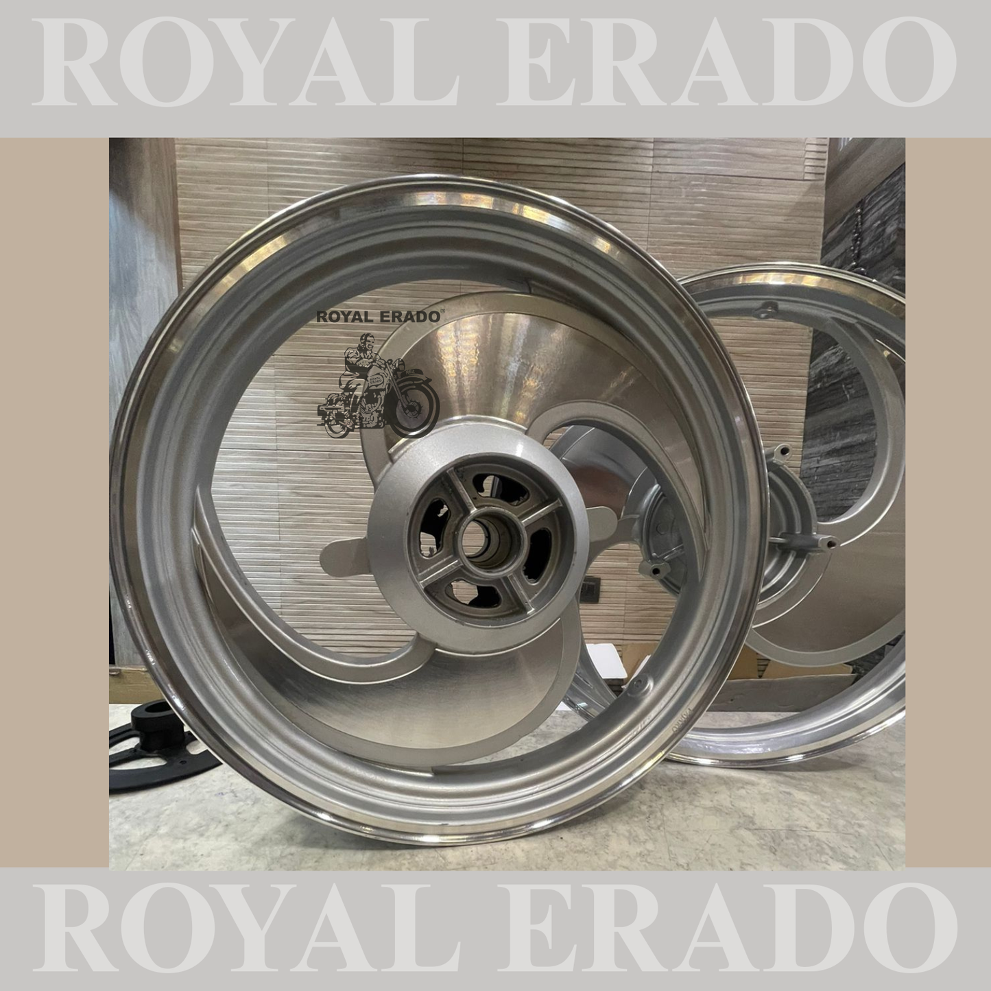PAJERO CNC big S Talwar 2 spoke alloy wheel for Reborn Classic single disc and new Standard Battalion