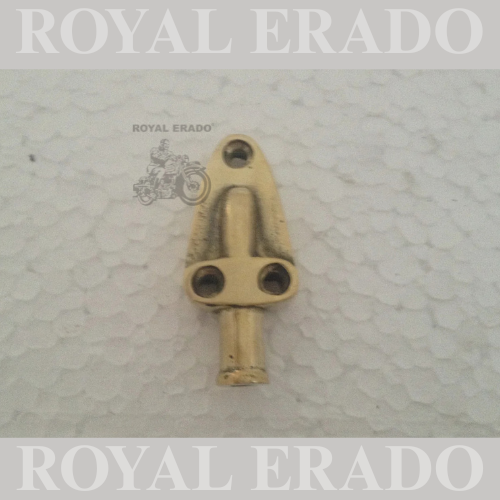 Customised Brass Breather Pipe Holder Compatible with Old Model Bullet Motorcycle