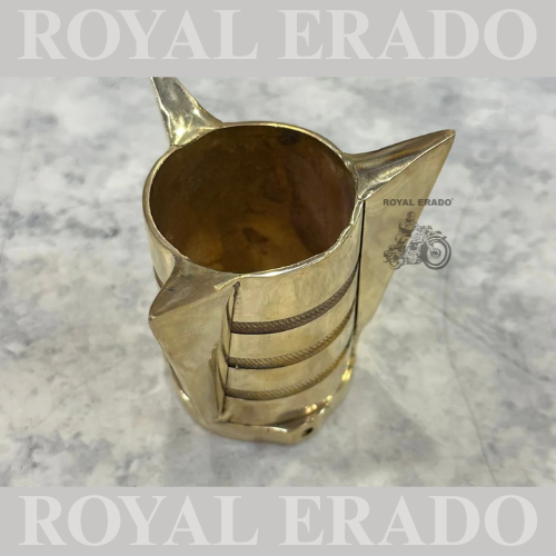 Royal enfield classic electra standard silencer exhaust rocket in brass.