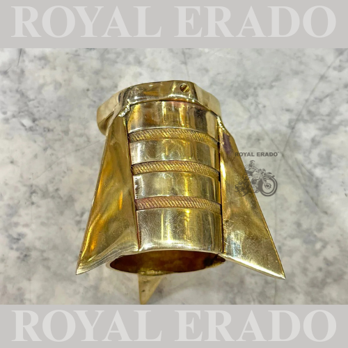 Royal enfield classic electra standard silencer exhaust rocket in brass.