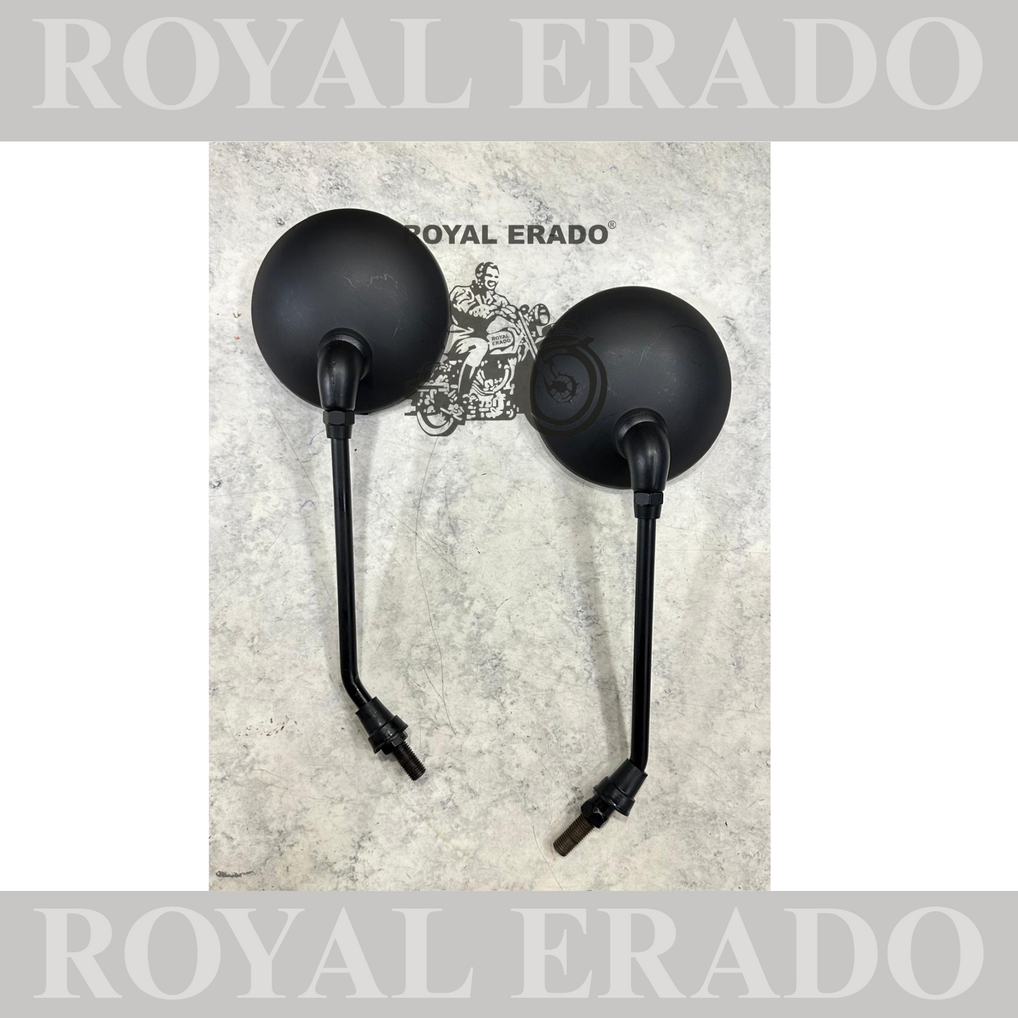 Black mirror for royal enfield classic electra and standard