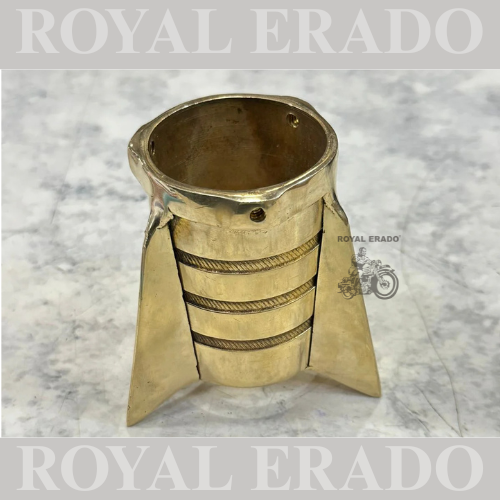 Royal enfield classic electra standard silencer exhaust rocket in brass.