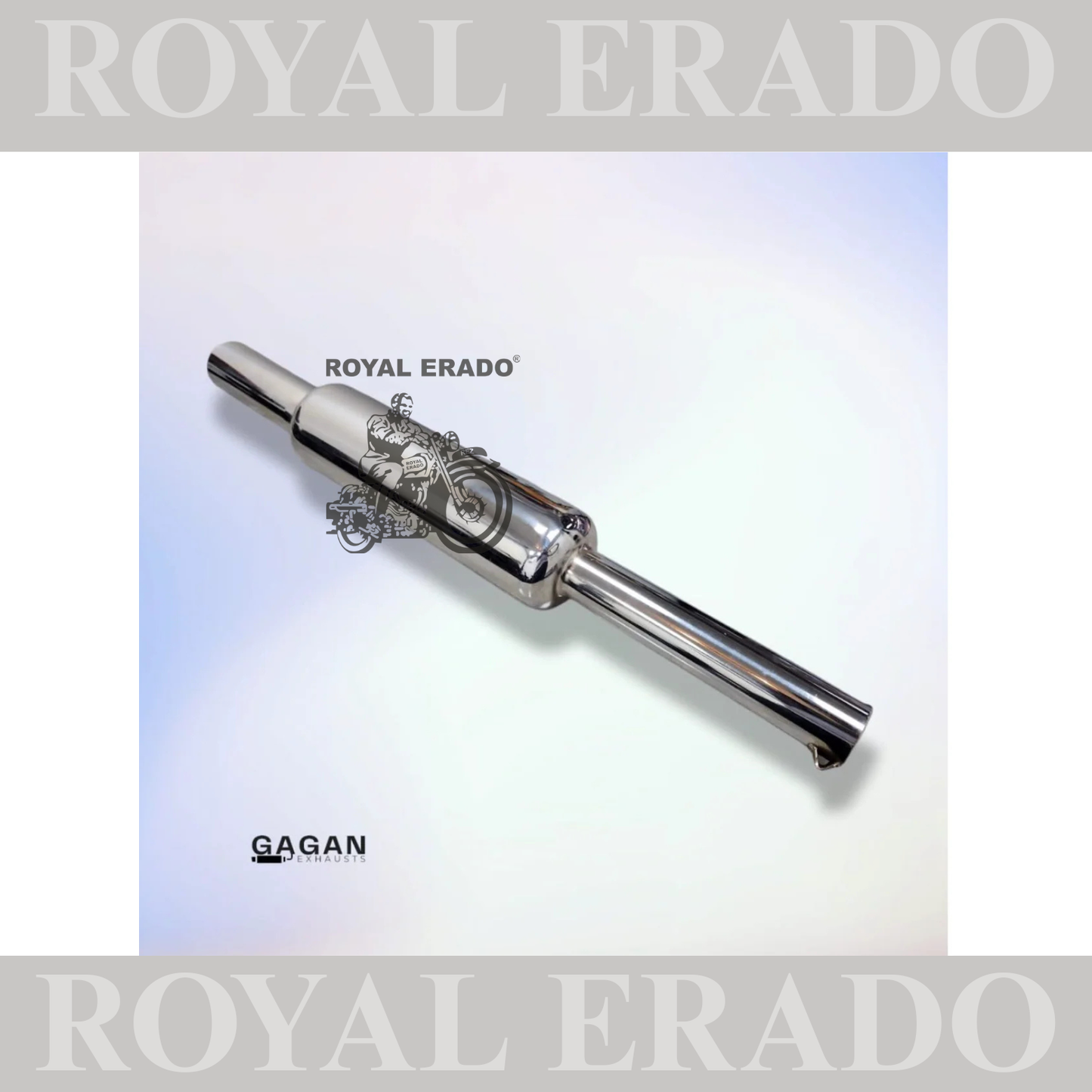 SMALL PUNJAB SILENCER CHROME FOR ROYAL ENFIELD CLASSIC ELECTRA STANDARD