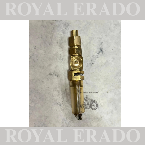 Royal enfield g2 62 old model vintage push pull type petrol tap brass with reserve option