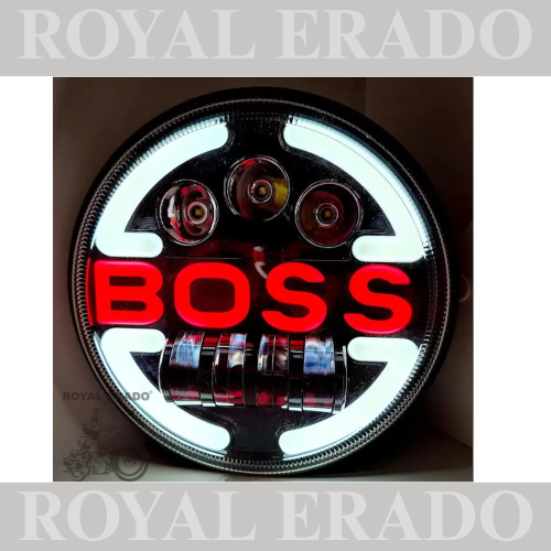 ROYAL ERADO 7" BOSS head light for royal enfield classic , electra , standard