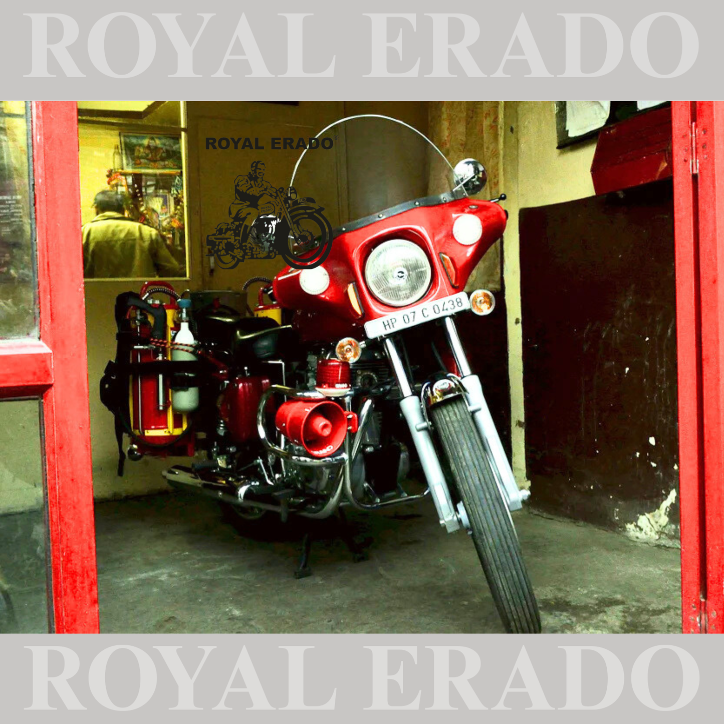 POLICE STYLE HARLEY STYLE WINDSHIELD FOR ROYAL ENFIELD CLASSIC , ELECTRA , STANDARD