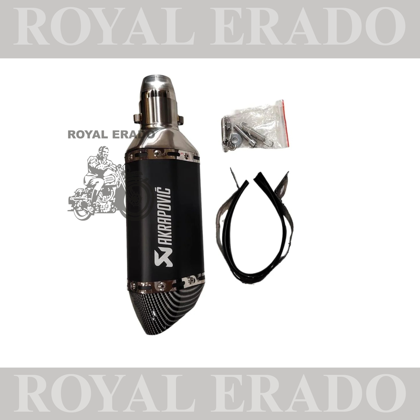 Universal Hexa Cut AKRAPOVIC Muffler Exhaust Pipe Akrapovic Exhaust WID DB Killerl Slip On Exhaust Silencer 36-51 mm carbon fiber black